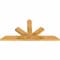 Ekena Millwork Saratoga Rough Sawn Timber Gable Bracket, Western Red Cedar, 48"W x 24"H x 2"D x 4"F, 12/12 Pitch GBW048X24X0204SAR00RWR - alternate 2